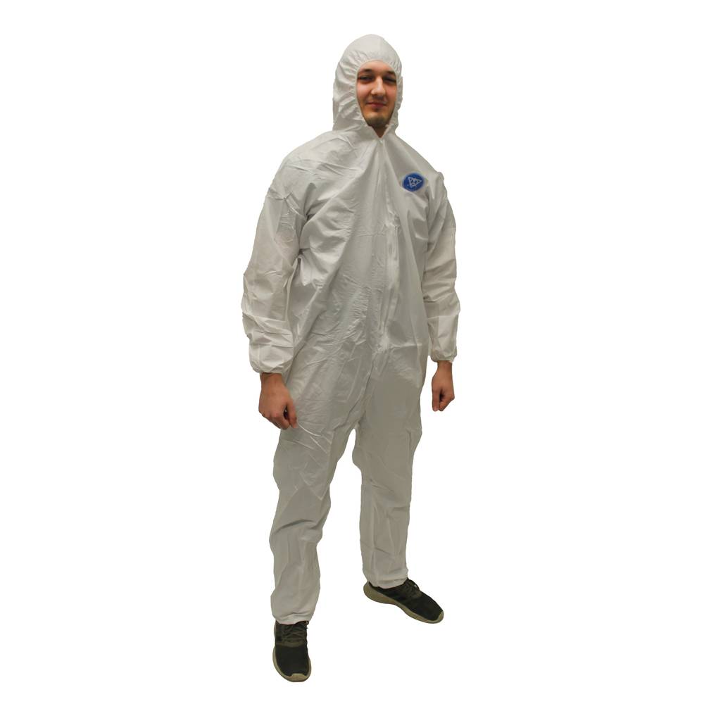 M1028  Safety Zone® ProMax® (Microporous) Coverall, Zipper Front, Attached Hood, Elastic Wrists and Ankles
